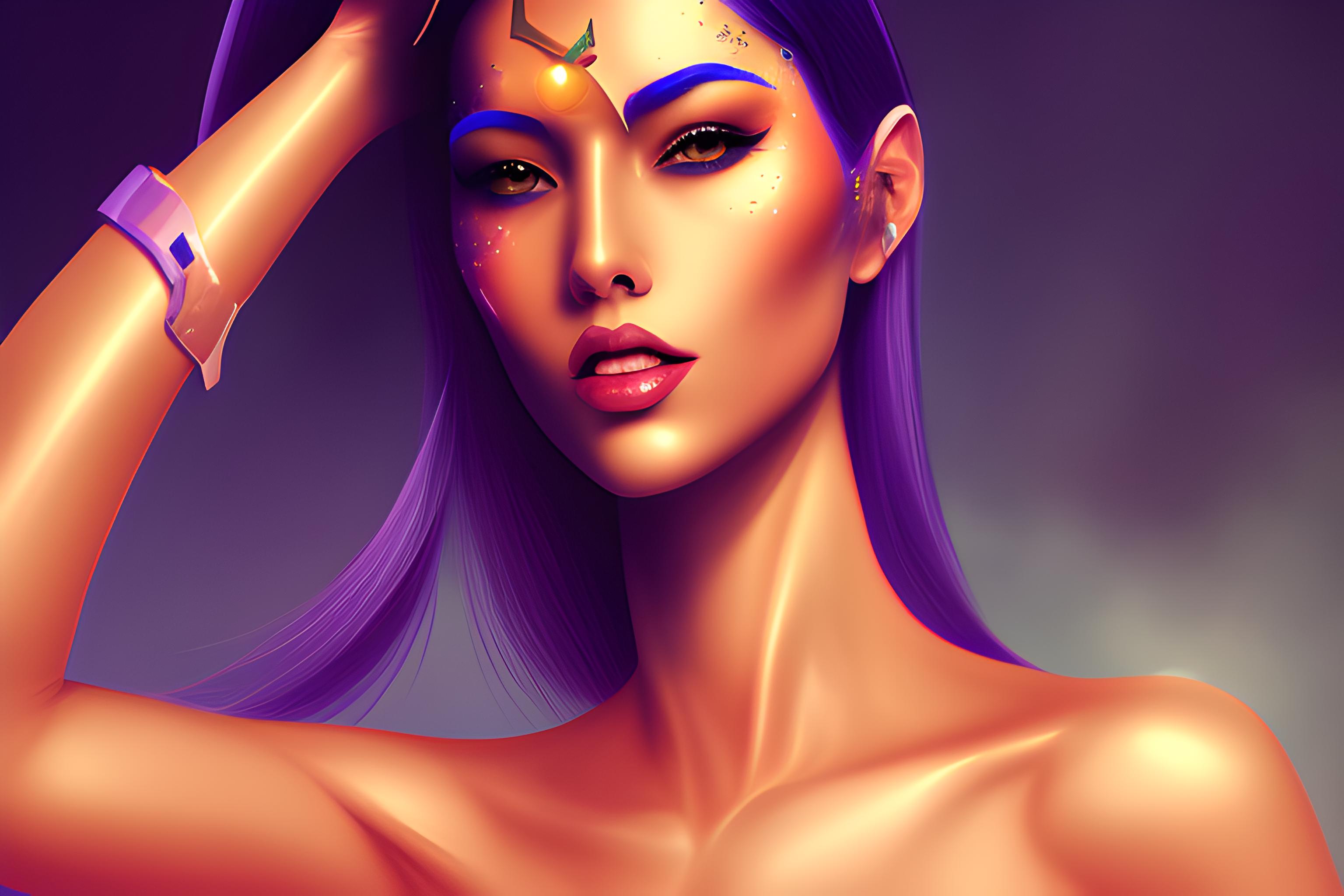 Dubai sexy alien girl | Wallpapers.ai